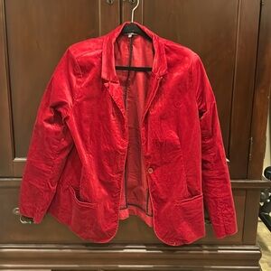 Dark red velvet blazer- NYDJ
